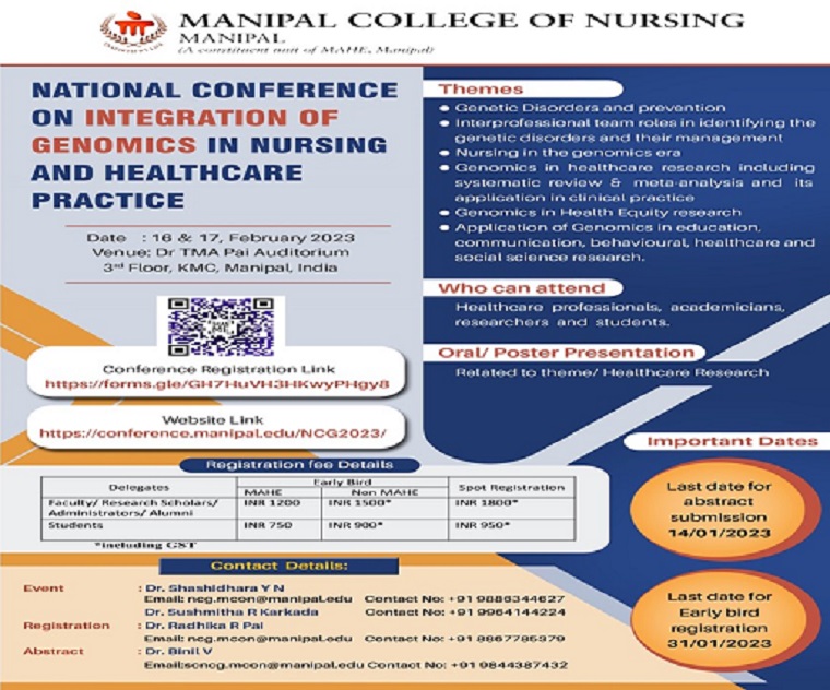 National Conference on Integration of Genomics in Nursing and